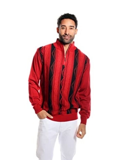 Men's Quarter Zipped Pullover Winter Sweater