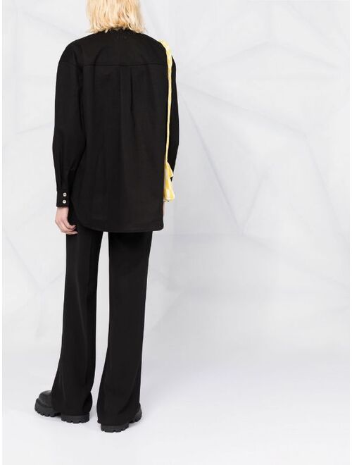 MSGM bead-embroidered long-sleeve shirt