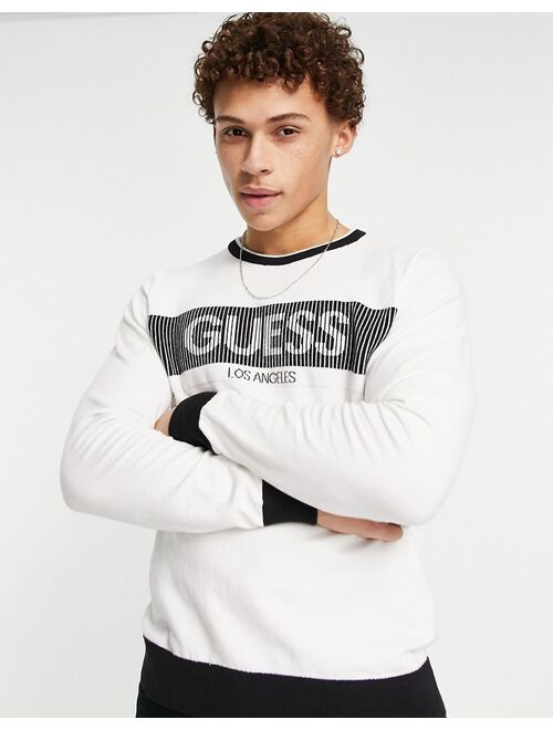 Guess knit sweater with chest logo