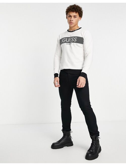 Guess knit sweater with chest logo