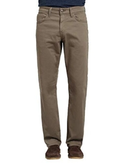 Men's Matt Classic Mid-Rise Relaxed Straight-Leg Pants