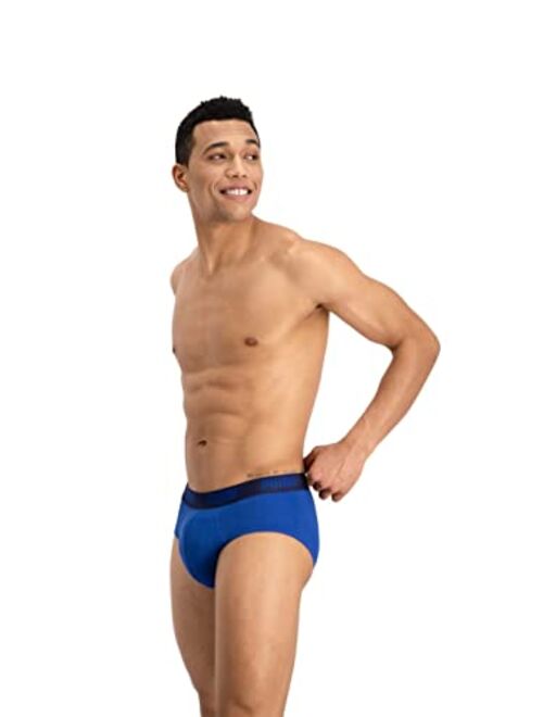 PUMA Men's 2-Pack Basic Briefs, Blue/Navy