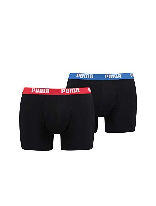 PUMA Mens Cotton Boxer Shorts Aqua/Blue