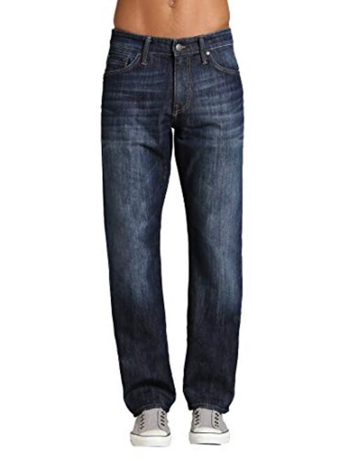 Buy Mavi Men's Matt Classic Mid-Rise Relaxed Straight-Leg Jeans online ...