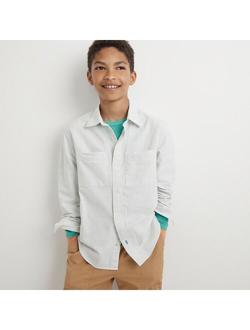 J.Crew Kids' relaxed-fit oxford shirt in stripe