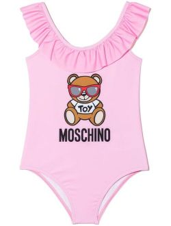 Kids Teddy Bear motif swimsuit