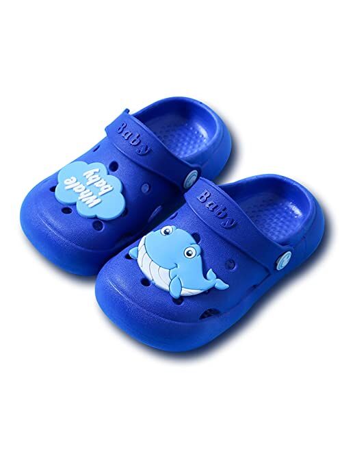 Chavanji Kids Garden Clogs Summer Cute Sandals Slippers with Cartoon Charms Boys Girls Toddler Water Shoes for Beach Pool Sandals