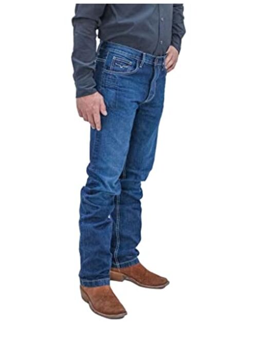 Kimes Ranch Men's Thomas Dark Wash Straight Bootcut Riding Jeans