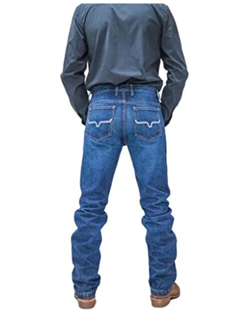 Kimes Ranch Men's Thomas Dark Wash Straight Bootcut Riding Jeans