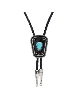 Btilasif Bolo Tie, Native American Western Cowboy Handmade Tiger Eye Stone Bolo Ties for Men Women Costume Accessories