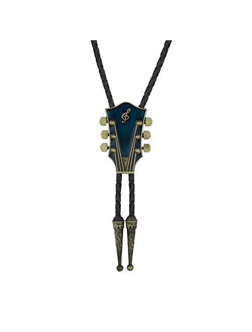 Btilasif Bolo Tie, Native American Western Cowboy Handmade Tiger Eye Stone Bolo Ties for Men Women Costume Accessories