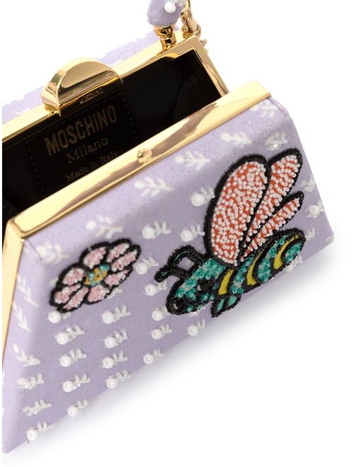 Moschino beaded bumblebee mini bag