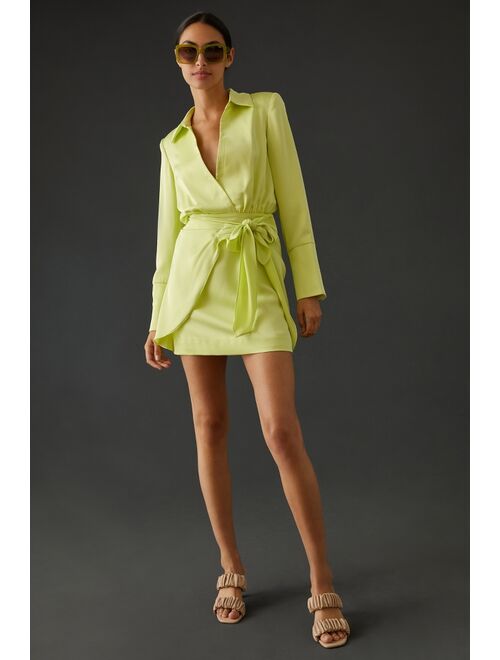 Buy MISHA Tie-Front Mini Blazer Dress online | Topofstyle