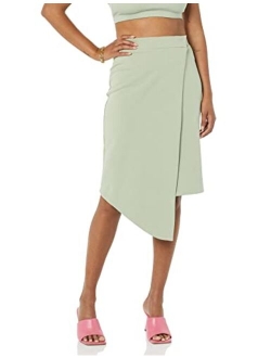 TEREA Women's Hazel Wrap Midi Skirt