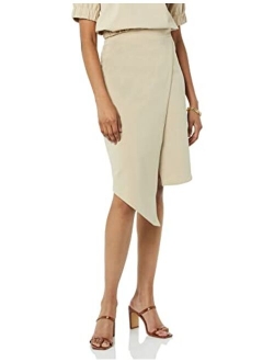 TEREA Women's Hazel Wrap Midi Skirt