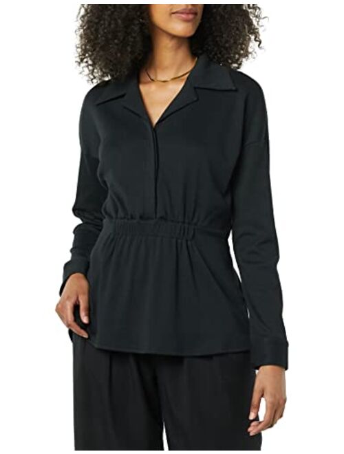 TEREA Women's Zoe Cinched Waist Oversized Shirt