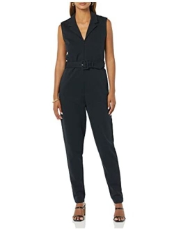 TEREA Women's Aria Collared Zip Front Jumpsuit