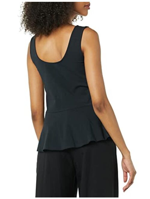 TEREA Women's Kiara Peplum Surplice Tank Top