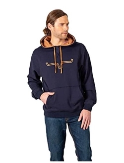 Kimes Ranch Men's Charcoal Fast Talker Fleece Hooded Sweatshirt