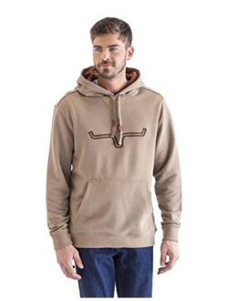 Kimes Ranch Men's Charcoal Fast Talker Fleece Hooded Sweatshirt