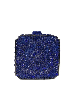 Cute Women Crystal Box Clutch Evening Bags Wedding Party Cocktail Rhinestone Handbags and Purses