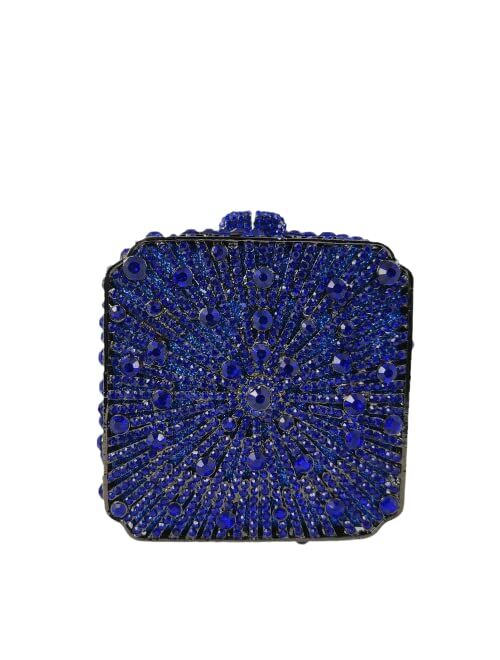 Boutique De FGG Cute Women Crystal Box Clutch Evening Bags Wedding Party Cocktail Rhinestone Handbags and Purses