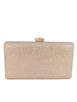 Elegant Women Box Clutch Crystal Evening Bags Wedding Handbags Bridal Purse