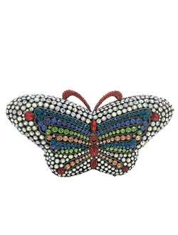 Butterfly Clutch Women Crystal Evening Bags Wedding Party Rhinestone Minaudiere Handbags Party Purse