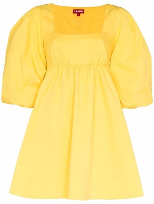 STAUD Sophie poplin babydoll dress