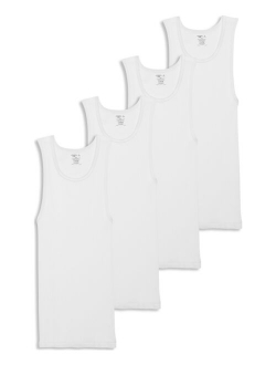 Men's Cotton A-shirt Tank Top, Pack of 4