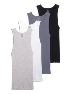 Men's Cotton A-shirt Tank Top, Pack of 4