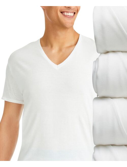 Hanes Men's Ultimate 4-Pk. Moisture-Wicking Stretch V-Neck T-Shirts