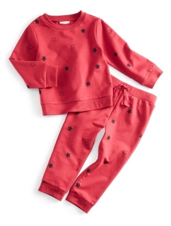 Baby Boys 2-Pc. Star-Print Shirt & Pants Set, Created for Macy's