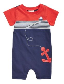 Baby Boys Cotton Nautical Romper, Created for Macy's