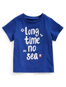 Toddler Boys Cotton Long Time No Sea T-Shirt, Created for Macy's