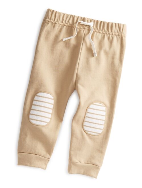 First Impressions Baby Boys Striped Knee Patch Joggers, Created for Macy's