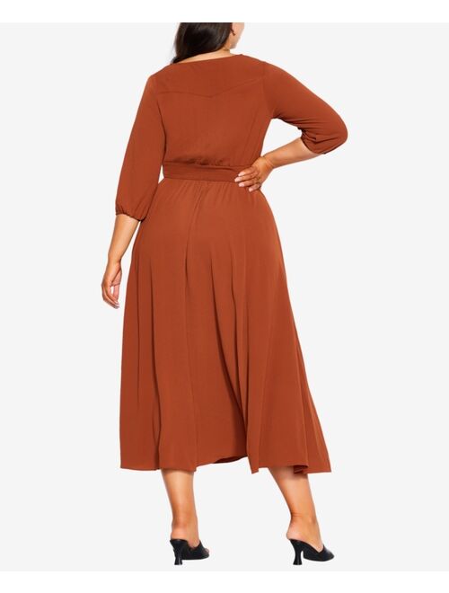 City Chic Trendy Plus Size Desire Maxi Dress