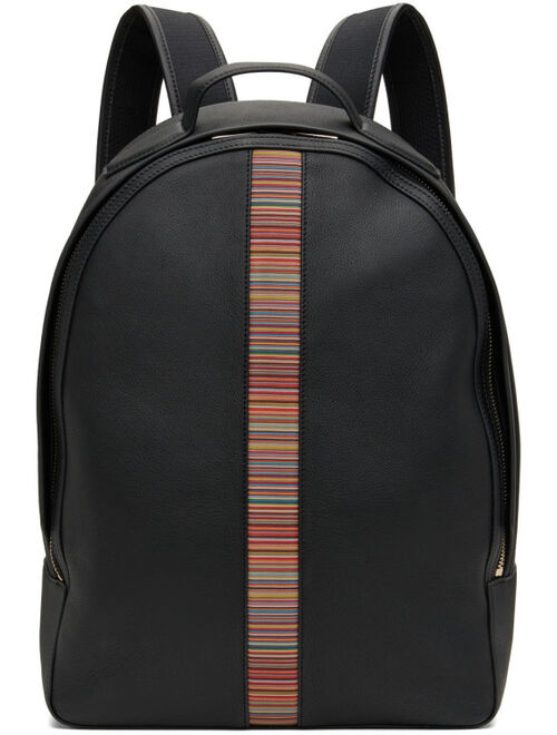 PAUL SMITH Black Leather Backpack