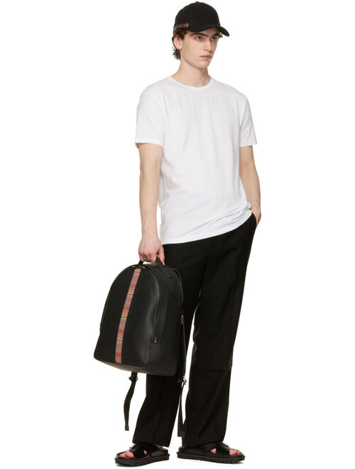 PAUL SMITH Black Leather Backpack