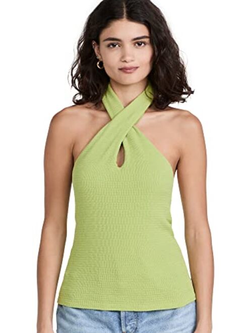 Enza Costa Women's Puckered Knit Twist Halter