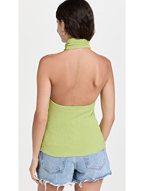 Enza Costa Women's Puckered Knit Twist Halter