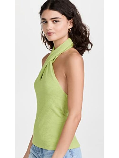 Enza Costa Women's Puckered Knit Twist Halter