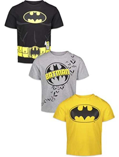 DC Comics Justice League Batman Joker Riddler Boys 3 Pack Graphic Short Sleeve T-Shirt