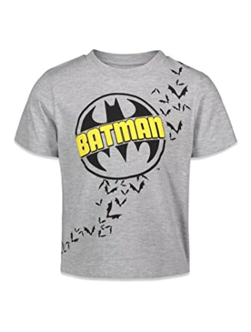 DC Comics Justice League Batman Joker Riddler Boys 3 Pack Graphic Short Sleeve T-Shirt