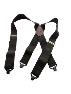 Hold-Up Suspender Co. Holdup 2" Wide Contractor Suspenders with Patented Composite Plastic Gripper Clasps