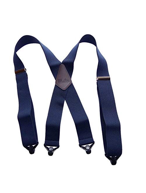 Hold-Up Suspender Co. Holdup 2" Wide Contractor Suspenders with Patented Composite Plastic Gripper Clasps