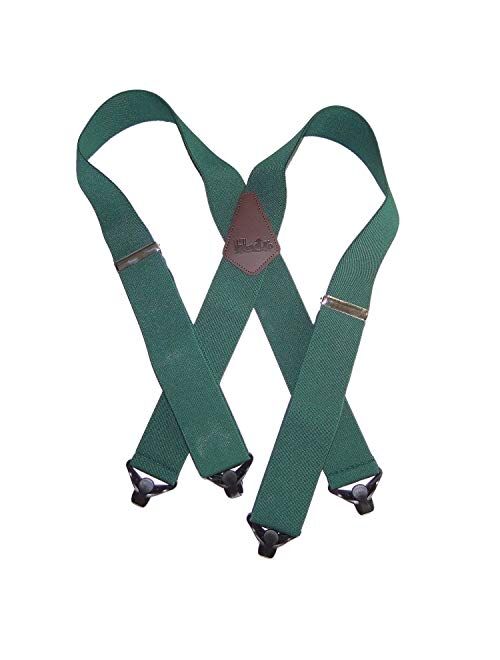 Hold-Up Suspender Co. Holdup 2" Wide Contractor Suspenders with Patented Composite Plastic Gripper Clasps