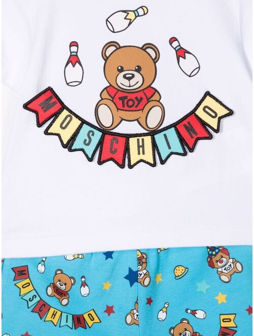 Moschino Kids two-piece pajama set