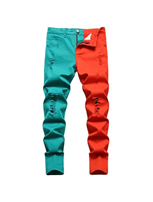 SUPBIRD Boy's Skinny Fit Ripped Destroyed Distressed Stretch Stylish Fashion Denim Jeans Pants