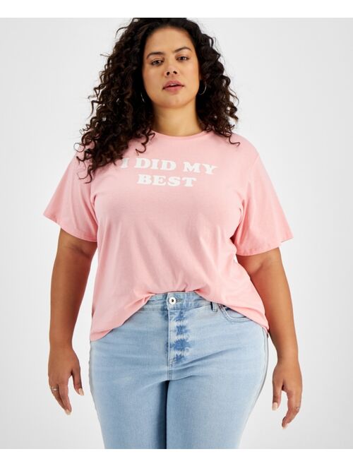 BAN.DO Trendy Plus Size I Did My Best Graphic T-Shirt